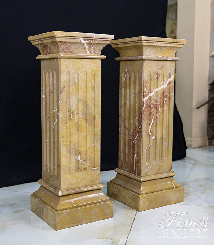 Marble Bases  - Classic Brown Marble Base - MBS-113